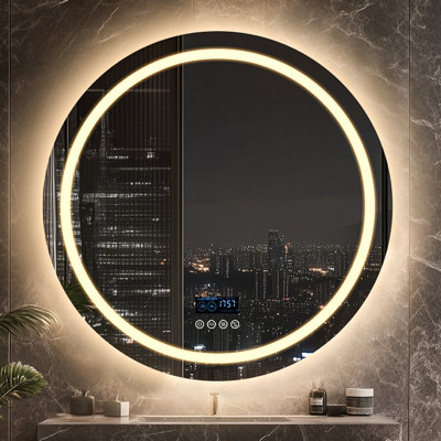 Courtny Round Blutooth LED Mirror