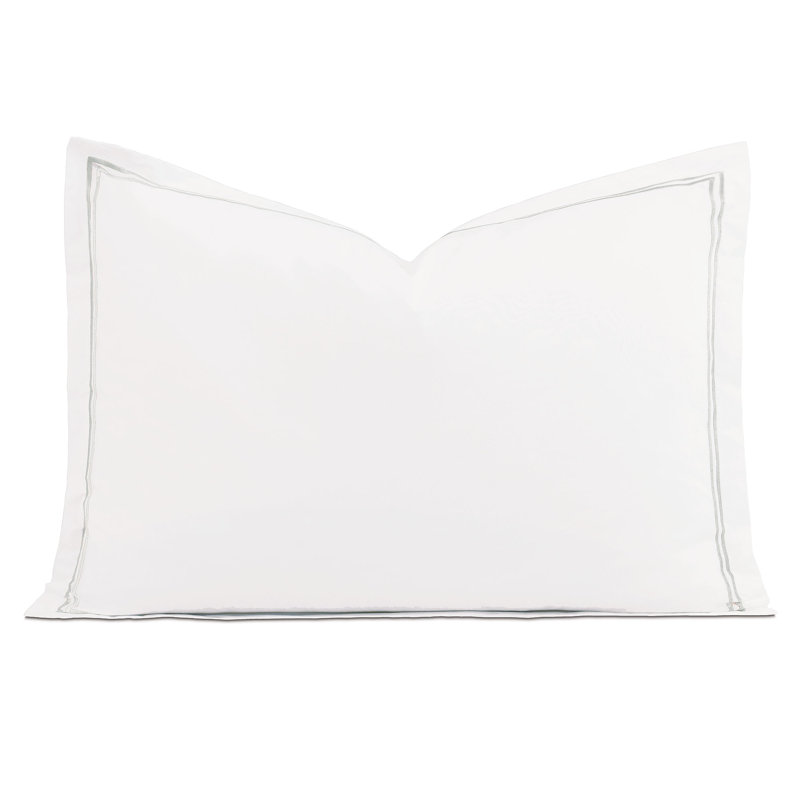 Taie décorative Enzo, Grand, Blanc / argent