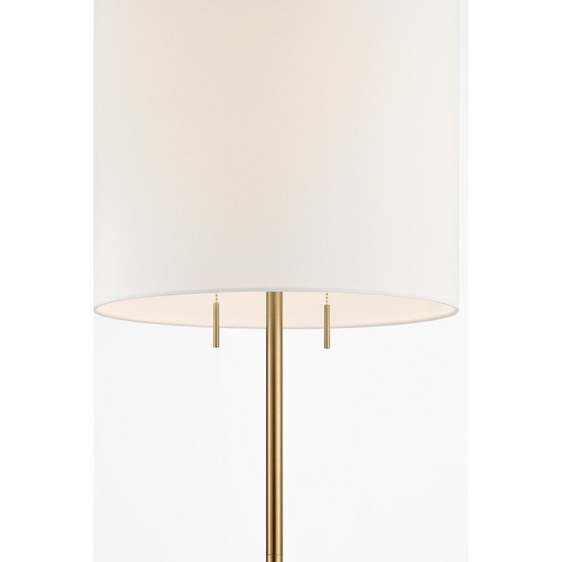 Richard June Transitional Sayer Floor Lamp, Ivory