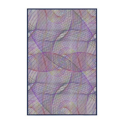 Tapis mauve / blanc Tern