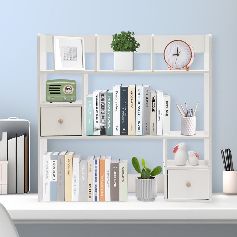 Desk storage 32.7 x 31.5 in, Blanc