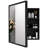 Medicine Cabinet Mirror Solid Wood 3-Tier Shelf, Recessed/Surface Mount 22X28 Inch-166136103