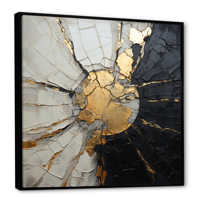«Beige Black Minimalisme Poteries», reproduction sur toile