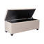 Banc de rangement rembourré en tissu Bacca-134365400
