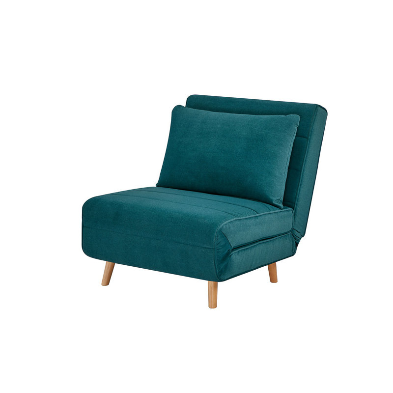 Canapé-lit - Canapé-lit 3 en 1, H 32,76 po x l 30,71 po x P 36,68 po, Bleu paon