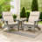 Outdoor Chair Cushion - 45x21.5x3in High Back Outdoor Chair Cushions for Patio Furniture, Rocking, Adirondack or Dining Seats - Water, Fade, and UV-Resistant Fabric Pads with Ties (Tan)-1815799488-1665295153