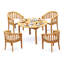Lenong Outdoor 5 - Piece Teak Dining Set