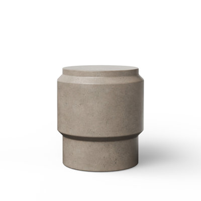 Cassis Concrete Accent Stool by Joss & Main