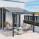 Pergola en aluminium avec auvent