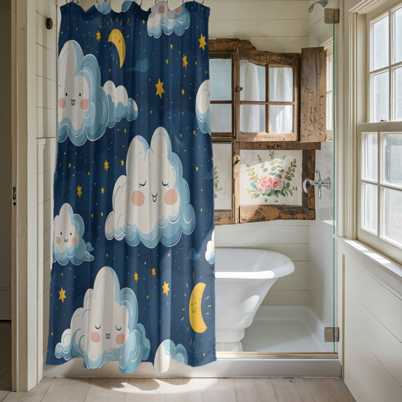 Rideau de douche Dreamy Nights - Premium, H 74 po x l 71 po