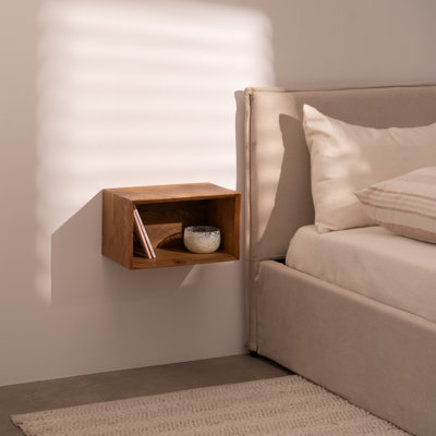 40.5cm W Solid Wood Bedside Table