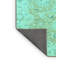 Tapis oriental fabriqué à la machine en bleu / vert / brun-1562335641