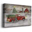 Fabrication de souvenirs de Noël sur toile tendue avec châssis de qualité supérieure - prête à être accrochée-445042610