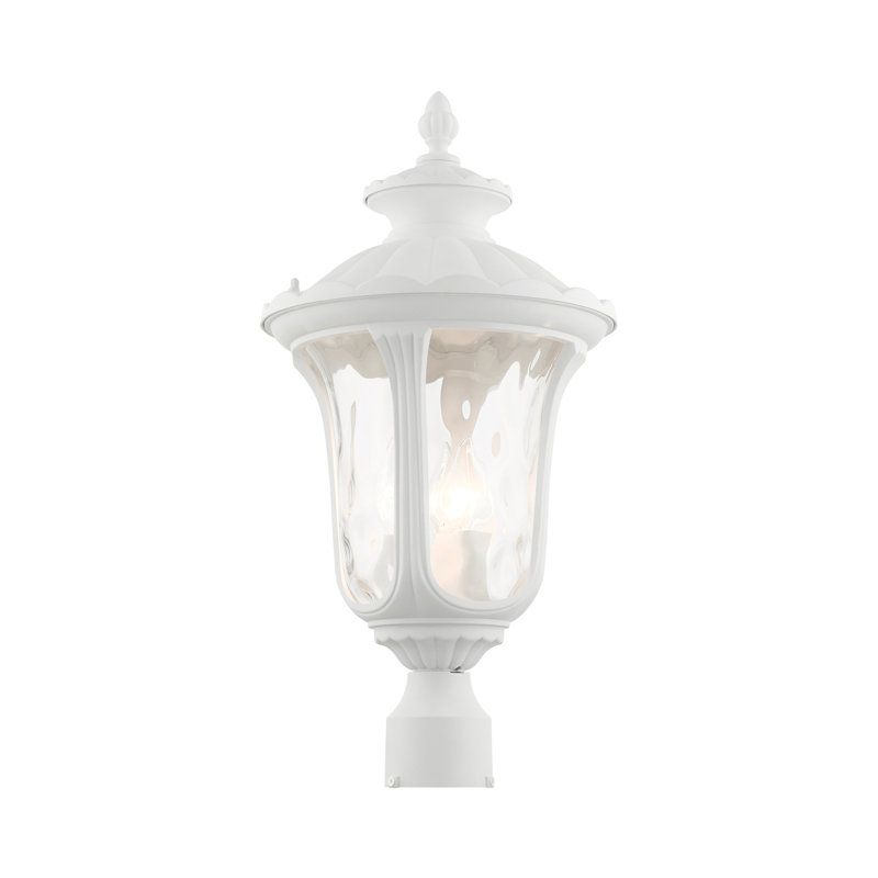 Tête de lanterne câblée à 3 lumières H 22 po Amiliano, Blanc texturé