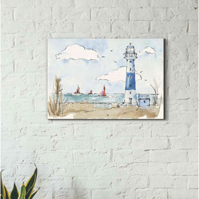 «Coastal Life II» par Anne Tavoletti, art mural sur toile