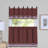 Pangkal Pinang Striped Tailored Kitchen Curtain-241559127-241559125