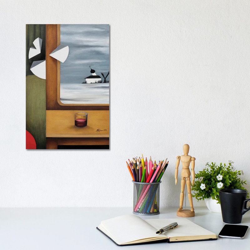 Russia At The Window 1 Piece Wrapped Canvas Wall Art, 30.48cm H x 20.32cm W
