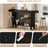 63" Modern Black Home Bar Unit , Tall Pub Table For Kitchen-1102041580