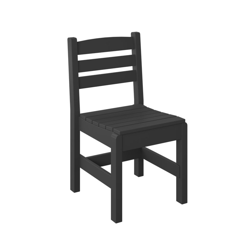  Chaise d'appoint «Hauteur régulière». Noir, Noir