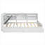 Lit plateforme en bois avec tête de lit avec rangement, tablettes et 2 tiroirs-1243817428-1243817451