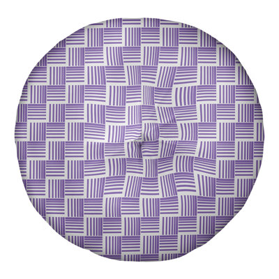 Coussin de sol classique à rayures Baskettressées