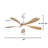 52 Inch Modern LED Ceiling Fan with Dimmable Light and Remote Control-111744147-111744149