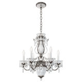 Bagatelle 6 Light 21in x 22.5in Chandelier in Heirloom Bronze with Clear Radiance Crystals