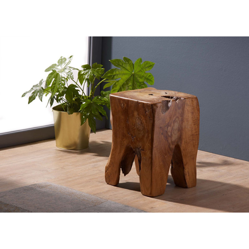 Unika Solid Wood Accent Stool