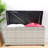 Wicker Patio Furniture Storage Box (Grey )