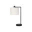 Lampe de table moderne avec port USB, métal et abat-jour