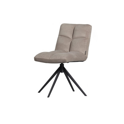 Vinny 46cm H Tufted Polyester Blend Upholstered Upholstered Back Side Chair