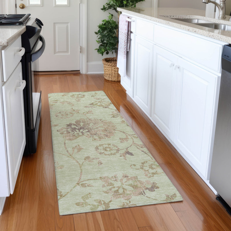 Tapis en aloès Prisco lavable à la machine de qualité supérieure, Tapis de couloir 2 pi 3 po x 7 pi 6 po