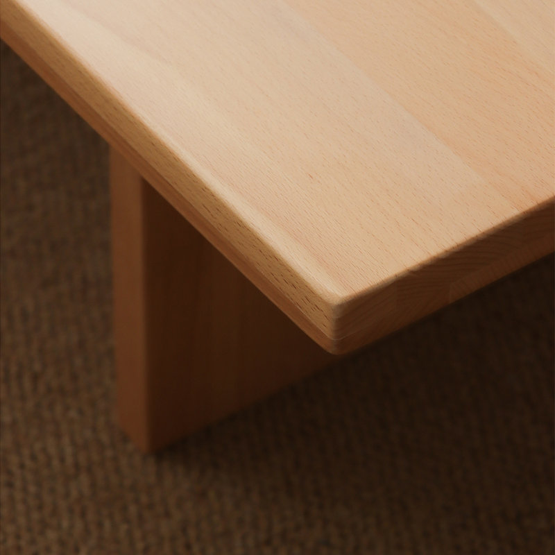 43.31" Solid wood Rectangular Coffee Table, Walnut