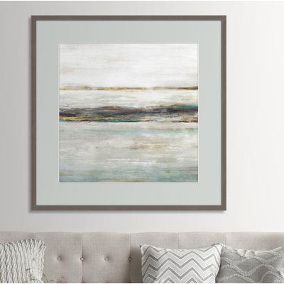 'Water's Edge I' - Picture Frame Graphic Art Print on Paper