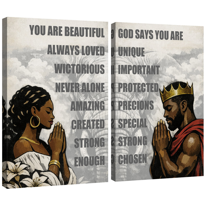 You Are Beautiful, H 24 po x l 32 po x P 1,5 po, Toile tendue