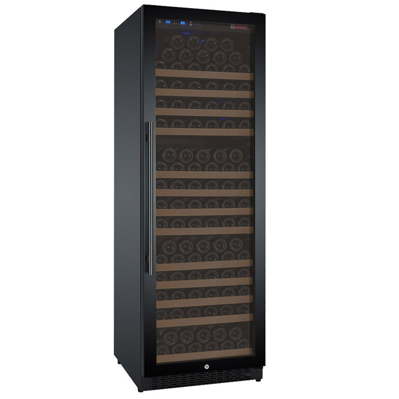 Allavino 24" Wide FlexCount II Tru-Vino 177 Bottle Single Zone Black Right Hinge Wine Refrigerator, Right