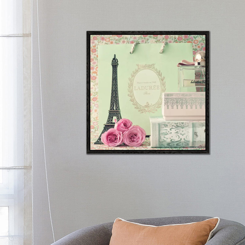 Paris Is Waiting 1 Piece Wall Art on Canvas, 66.04 cm H x 66.04 cm W, Black Framed
