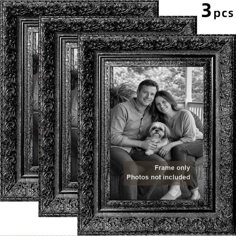 Cadre photo 3 pièces 8 "x 10" noir, Black, 3, 8" W x 10" H
