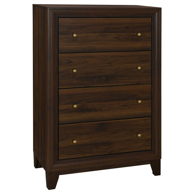 Commode 4 tiroirs Welsley Noyer
