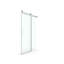 Porte de douche coulissante simple sans cadre à fermeture en douceur, verre trempé de 3/8 po (10 mm) avec revêtement facile à nettoyer