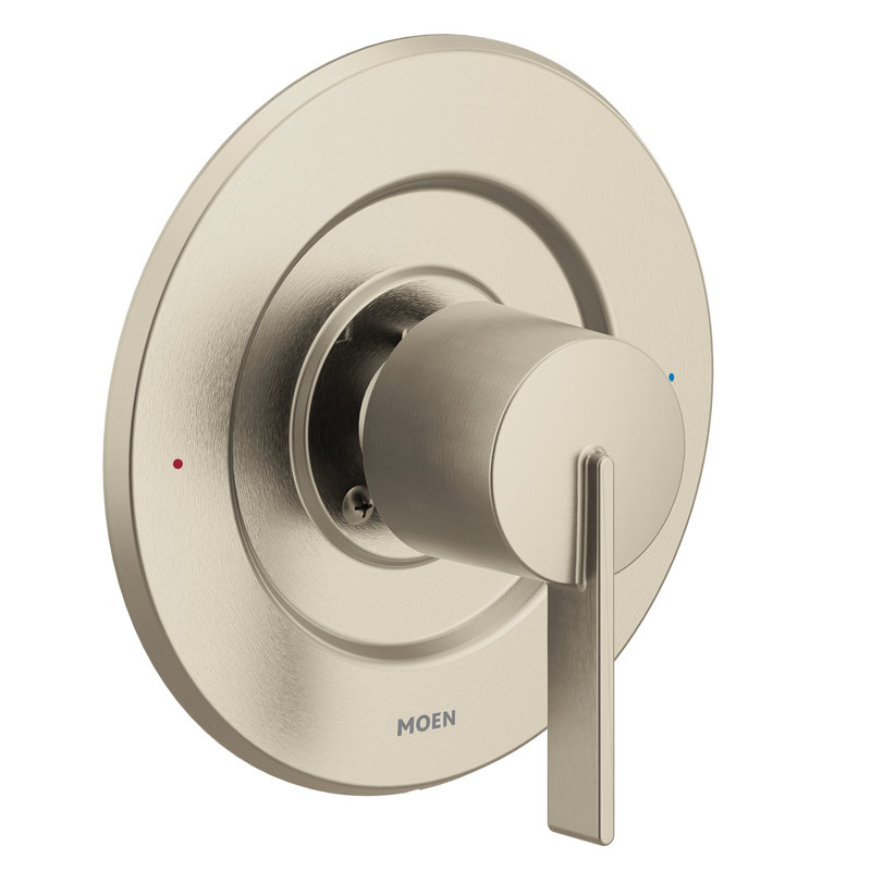 Ensemble de garniture de poignée de douche Posi-Temp Moen Cia, valve requise, Nickel brossé