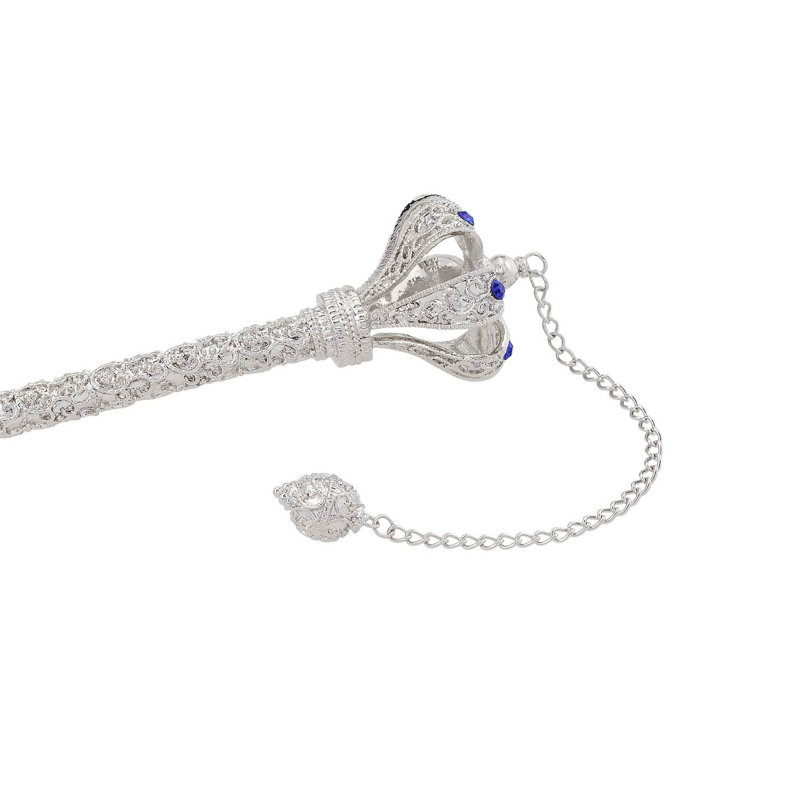 Torah Pointer with Sapphire Crystals