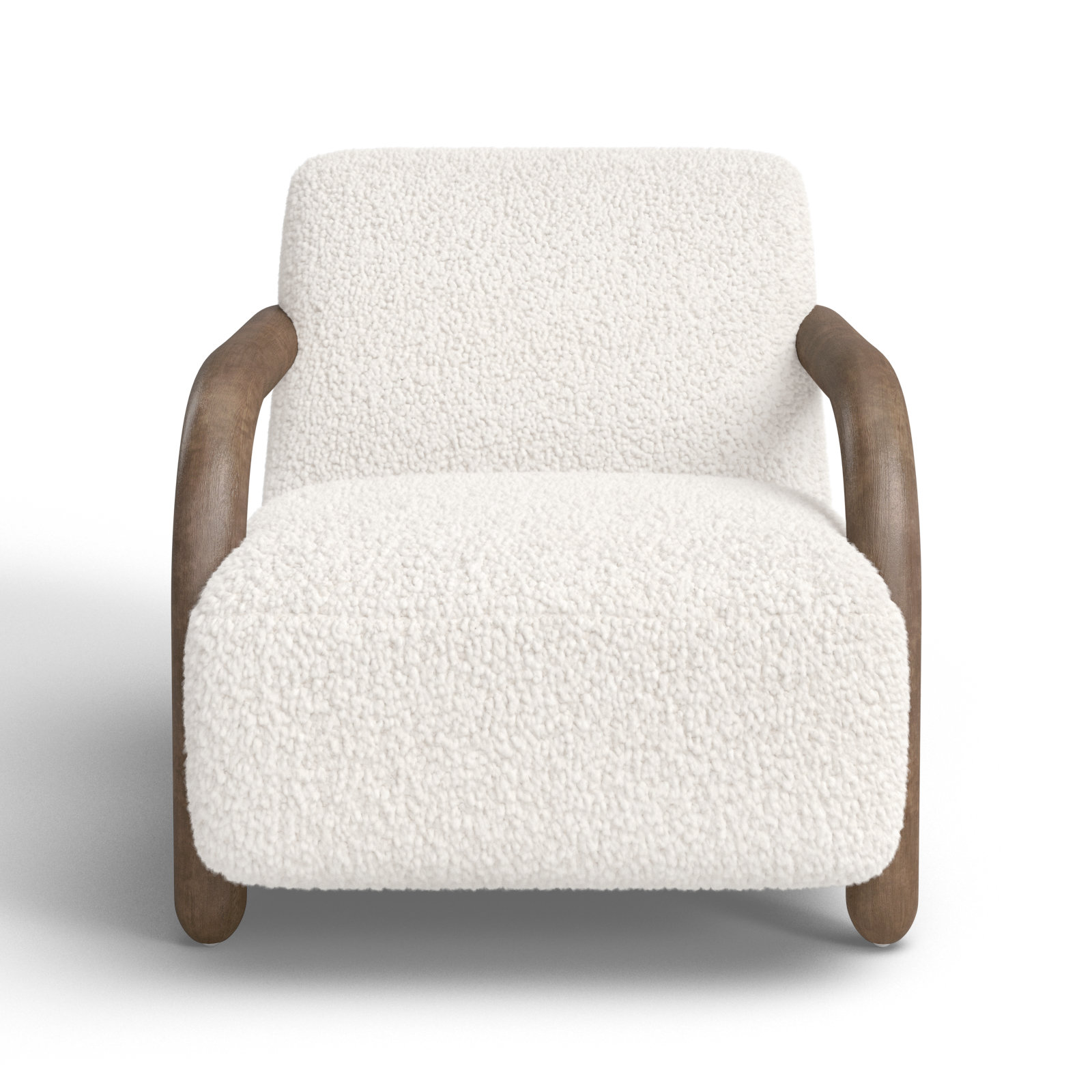 Risco Shearling Accent Chair, Andes Natural Polyester, Distressed Natural, Distressed Natural