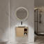 Meuble-lavabo mural avec lavabo en céramique blanche-1055327269