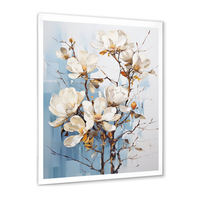 «White Elegance In Magnolias IV», reproduction sur toile