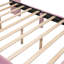 Lit plateforme avec rangement et velours-1386021857