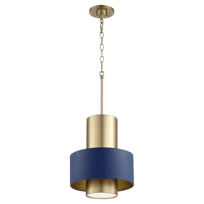 Luminaire suspendu cylindrique à 1 lumière Oakhaven