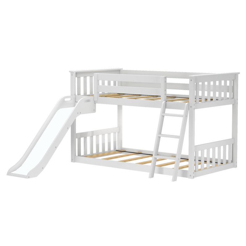 Kincer Kids Twin Over Twin Bunk Bed, White