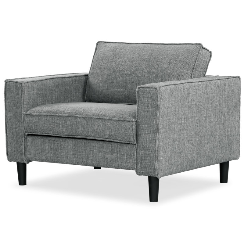 Fauteuil Bugarin, Polyester gris