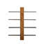 Winterville 8 Bottle Solid Wood Wall Mounted Wine Bottle Rack in Natural